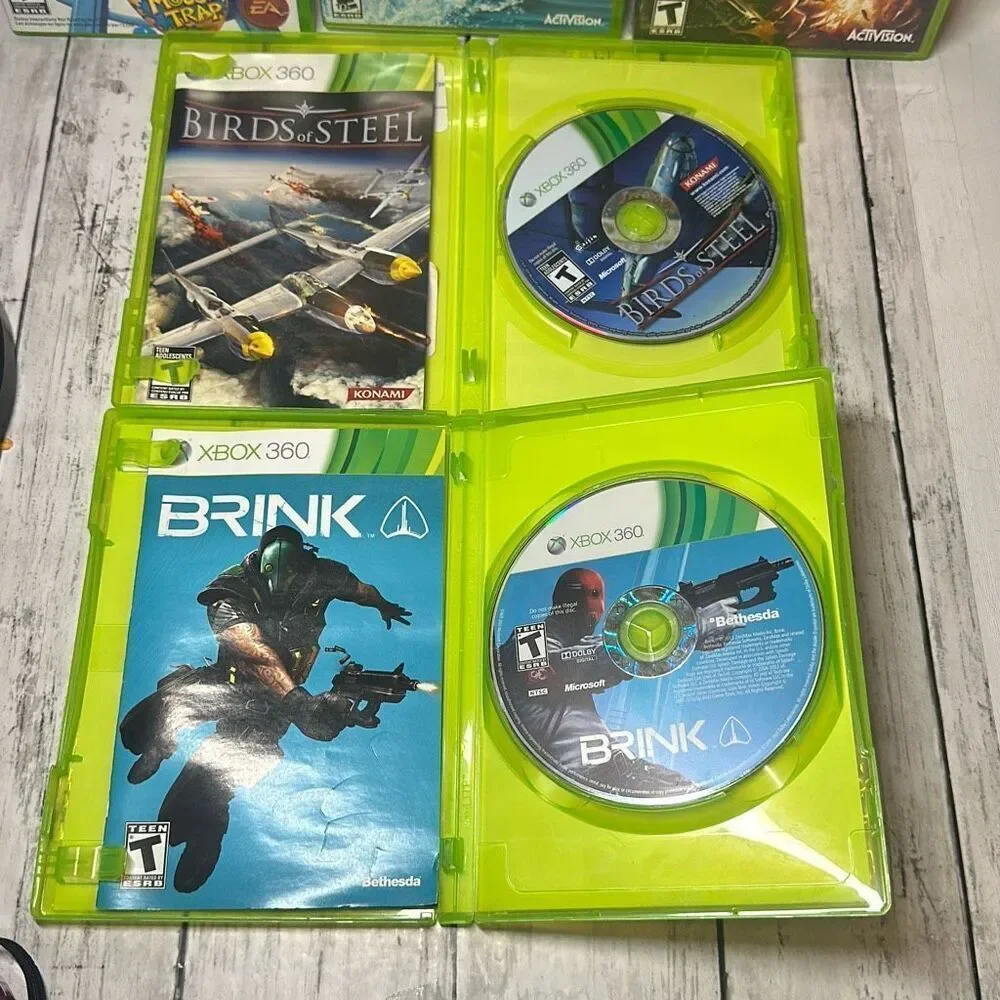 Microsoft Xbox 360 lot of‎ 4 Games Rated E and T Wipeout Family Game Night 3